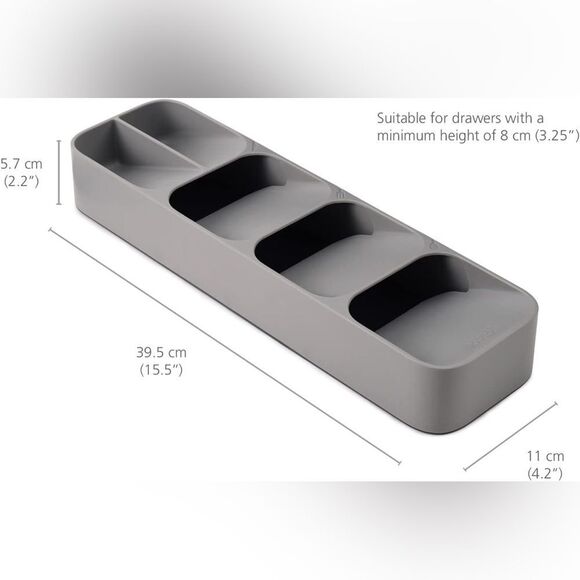 Joseph Joseph duo Gray Compact Cutlery Organiser | Set of 2 - Picture 6 of 7